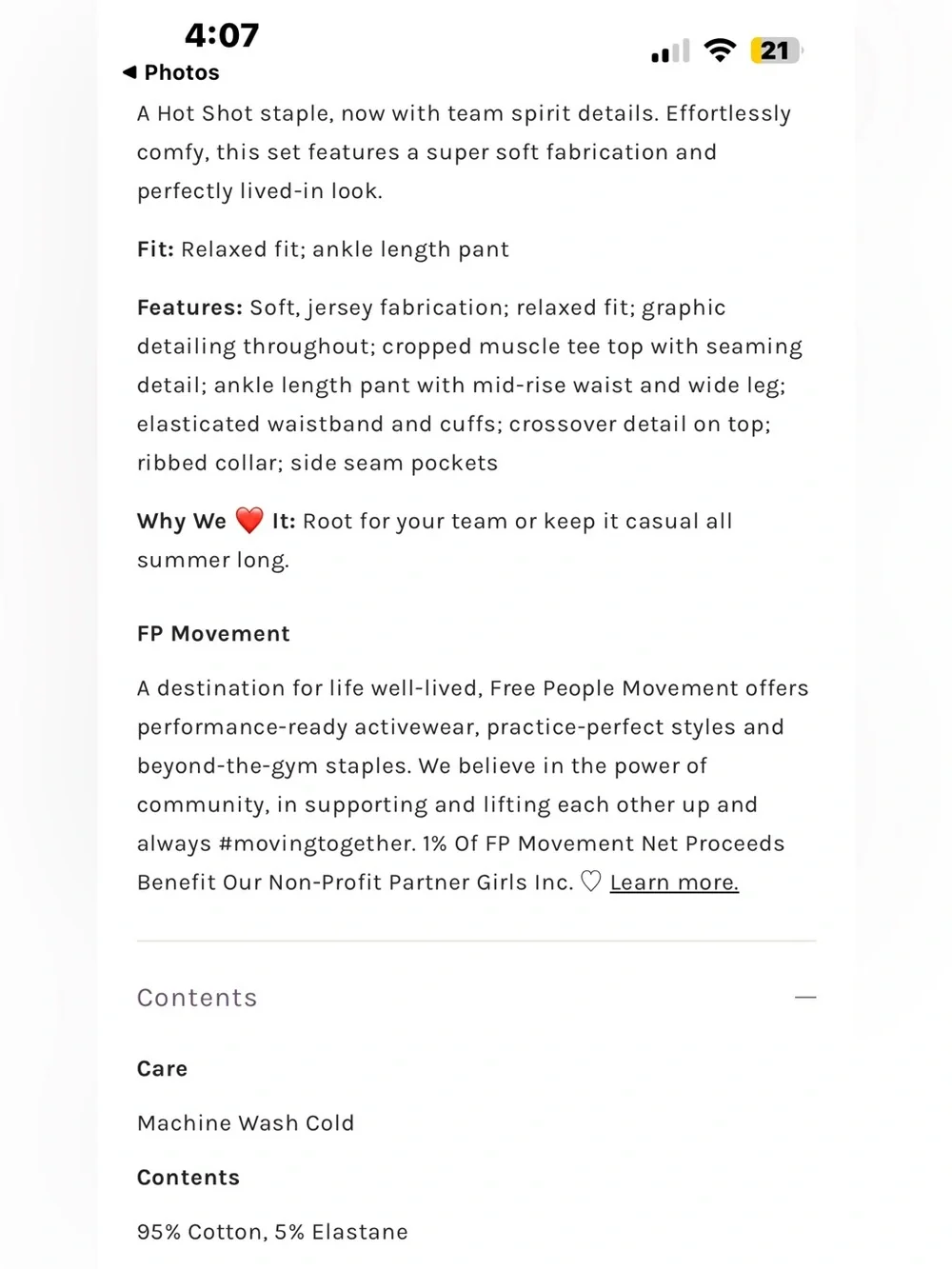 FP Movement by Free People brand new